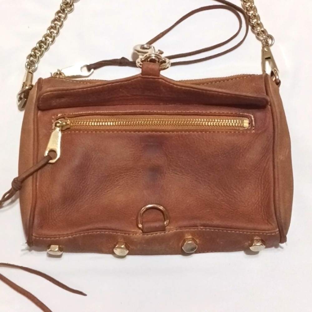 Rebecca Minkoff Brown Leather MAB Crossbody Bag - Picture 4 of 12